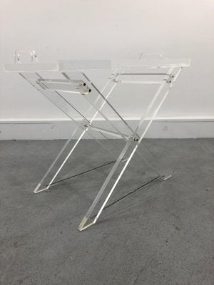 Mid-Century Italian Acrylic Glass Serving Table, 1970s-JWH-1140991