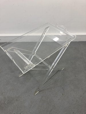 Mid-Century Italian Acrylic Glass Serving Table, 1970s-JWH-1140991