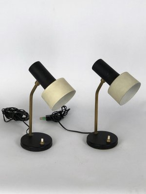 Mid-Century Italian Adjustable Cone Table Lamps, Set of 2-OT-953600