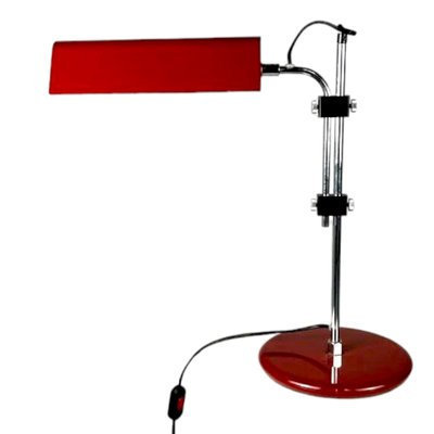 Mid-Century Italian Adjustable Table Lamp in Steel and Chrome-Plated Metal-TCS-1816420