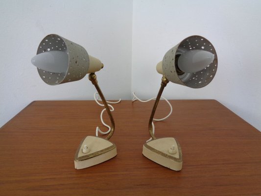 Mid-Century Italian Adjustable Table Lamps, 1960s Set of 2-RDW-835276