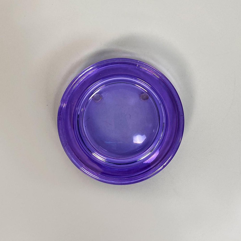 Mid-Century Italian Alexandrite Glass Ashtray by Asti for Arnolfo di Cambio, 1969