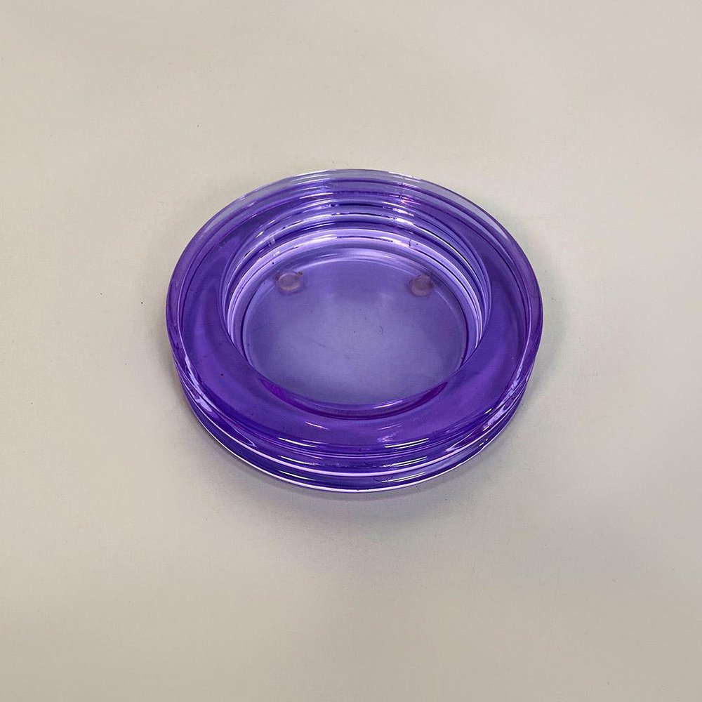 Mid-Century Italian Alexandrite Glass Ashtray by Asti for Arnolfo di Cambio, 1969