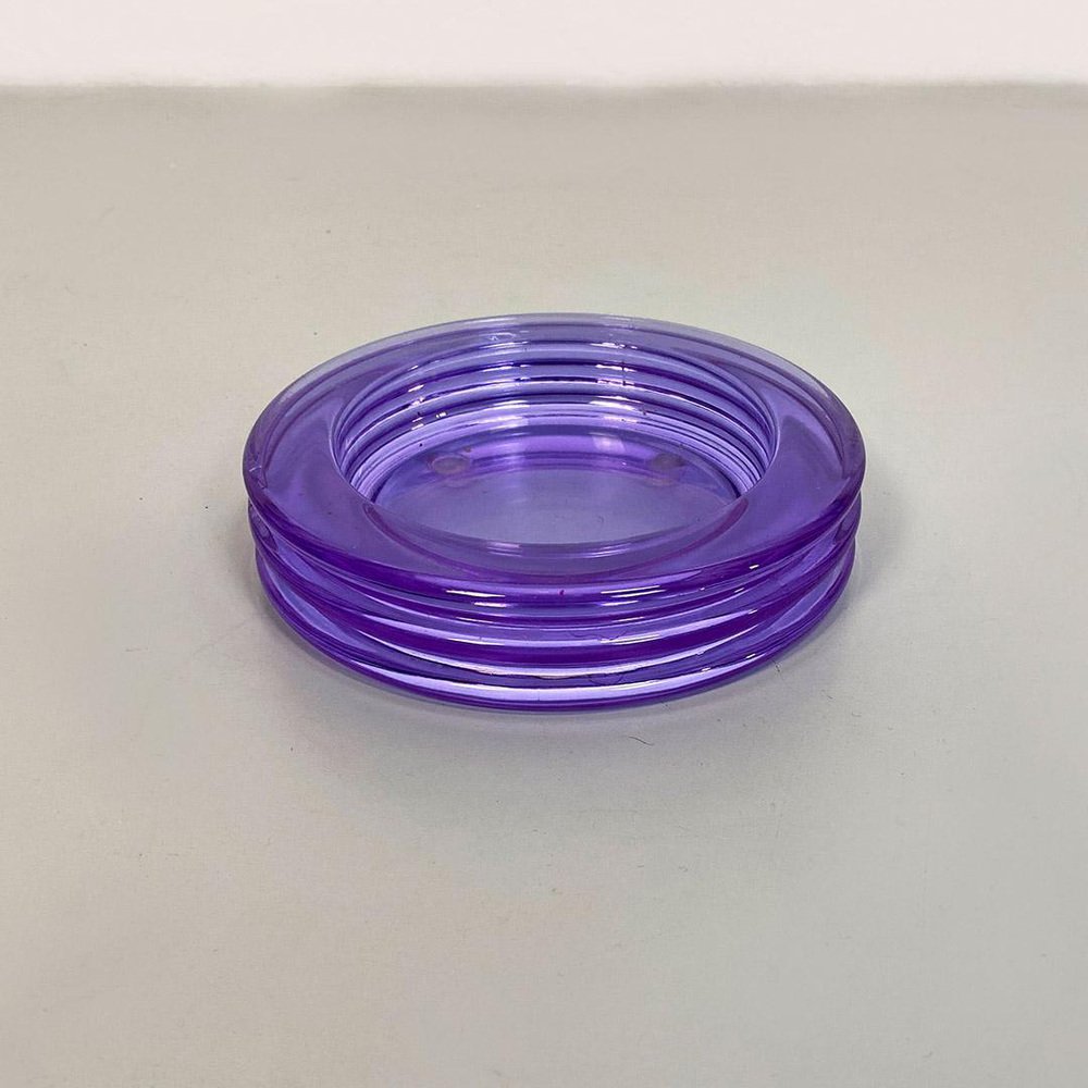 Mid-Century Italian Alexandrite Glass Ashtray by Asti for Arnolfo di Cambio, 1969