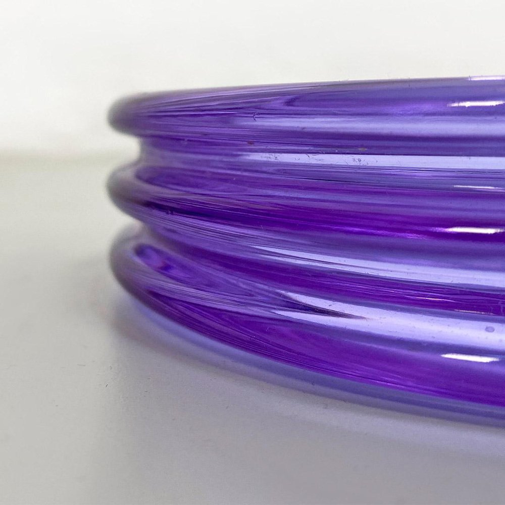 Mid-Century Italian Alexandrite Glass Ashtray by Asti for Arnolfo di Cambio, 1969