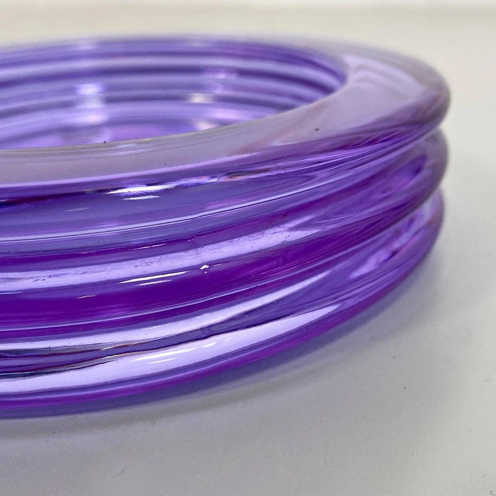 Mid-Century Italian Alexandrite Glass Ashtray by Asti for Arnolfo di Cambio, 1969