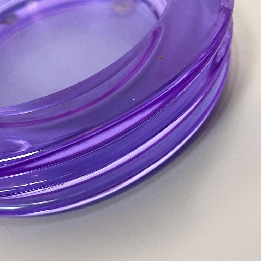 Mid-Century Italian Alexandrite Glass Ashtray by Asti for Arnolfo di Cambio, 1969