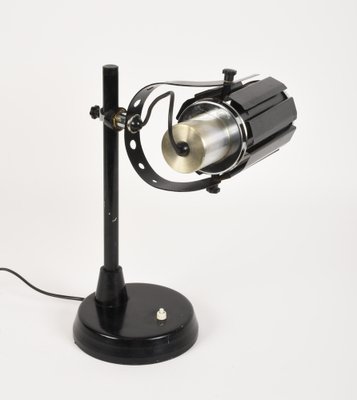 Mid-Century Italian Aluminium & Metal Table Lamp by Oscar Torlasco, 1960s-JDR-1125978