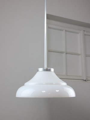 Mid-Century Italian Aluminum and Glass Pendant Lamp-HGJ-1723736