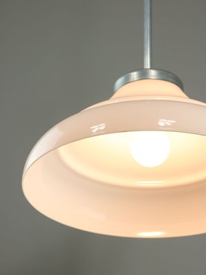 Mid-Century Italian Aluminum and Glass Pendant Lamp-HGJ-1723736