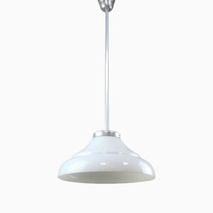 Mid-Century Italian Aluminum and Glass Pendant Lamp-HGJ-1723736