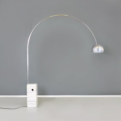 Mid-Century Italian Arco Floor Lamp by Castiglioni Brothers for Flos, 1962-GDD-1743386