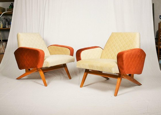 Mid-Century Italian Armchairs, 1965, Set of 2-TZ-1232002