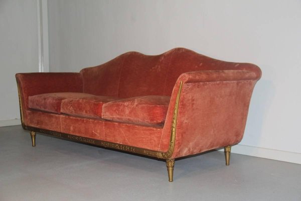 Mid-Century Italian Armchairs and Sofa Set, 1950s, Set of 3-EH-540959