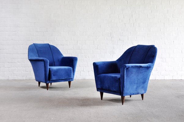 Mid-Century Italian Armchairs by Ico Parisi for Ariberto Colombo, 1950s, Set of 2-WUY-1078380