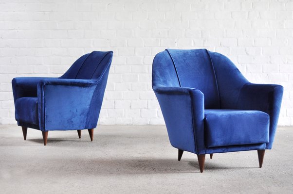 Mid-Century Italian Armchairs by Ico Parisi for Ariberto Colombo, 1950s, Set of 2-WUY-1078380