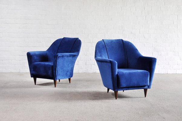 Mid-Century Italian Armchairs by Ico Parisi for Ariberto Colombo, 1950s, Set of 2-WUY-1078380