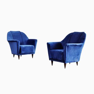 Mid-Century Italian Armchairs by Ico Parisi for Ariberto Colombo, 1950s, Set of 2-WUY-1078380