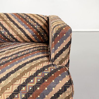 Mid-Century Italian Armchairs With Missoni Fabric by Saporiti Italia, 1980s, Set of 2-GDD-1180017