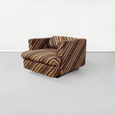 Mid-Century Italian Armchairs With Missoni Fabric by Saporiti Italia, 1980s, Set of 2-GDD-1180017