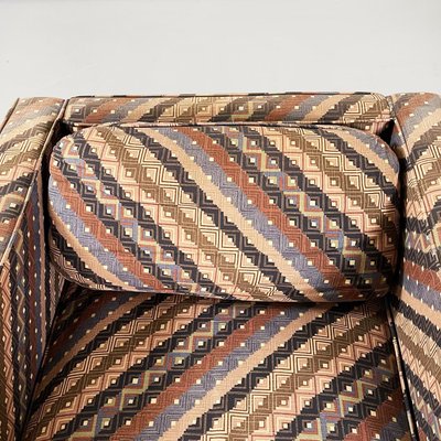 Mid-Century Italian Armchairs With Missoni Fabric by Saporiti Italia, 1980s, Set of 2-GDD-1180017