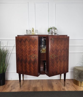 Mid-Century Italian Art Deco Inlay Sideboard by Vittorio Dassi, 1950s-EUP-1754121