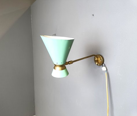 Mid-Century Italian Articulated Wall Light, 1950s-IRH-2040394