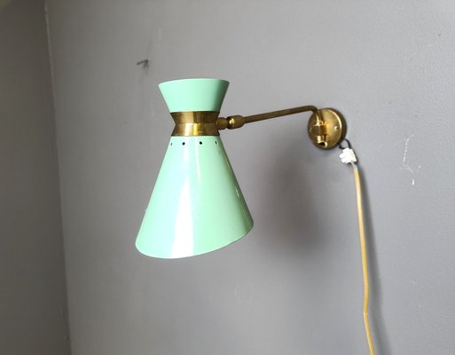 Mid-Century Italian Articulated Wall Light, 1950s-IRH-2040394