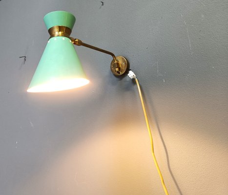 Mid-Century Italian Articulated Wall Light, 1950s-IRH-2040394