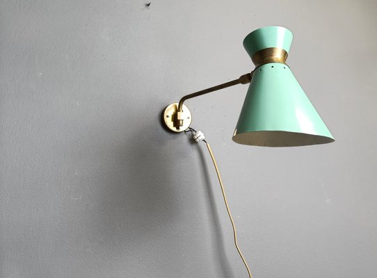 Mid-Century Italian Articulated Wall Light, 1950s-IRH-2040394