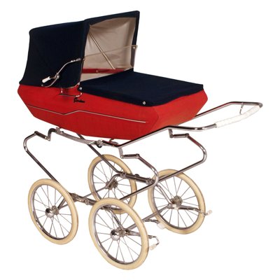 Mid-Century Italian Baby Carriage Pram Storage from Giordani, 1950s-NJV-730722