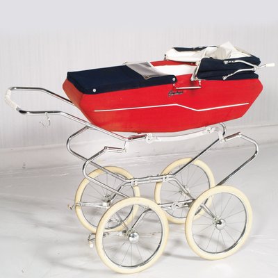 Mid-Century Italian Baby Carriage Pram Storage from Giordani, 1950s-NJV-730722