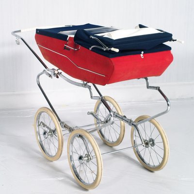 Mid-Century Italian Baby Carriage Pram Storage from Giordani, 1950s-NJV-730722