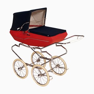 Mid-Century Italian Baby Carriage Pram Storage from Giordani, 1950s-NJV-730722