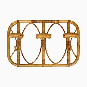 Mid-Century Italian Bamboo and Rattan Coat Rack, 1960s-LYQ-1308861