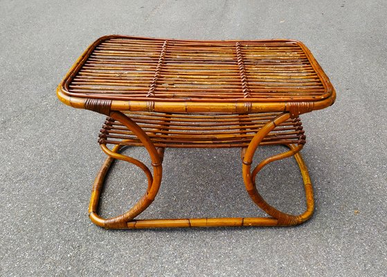 Mid-Century Italian Bamboo Coffee Table, 1950s-EI-964998