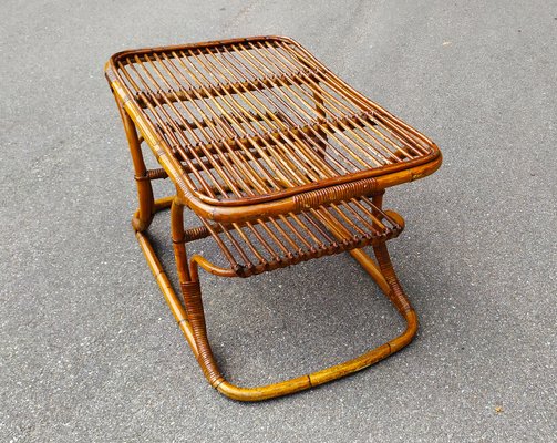 Mid-Century Italian Bamboo Coffee Table, 1950s-EI-964998