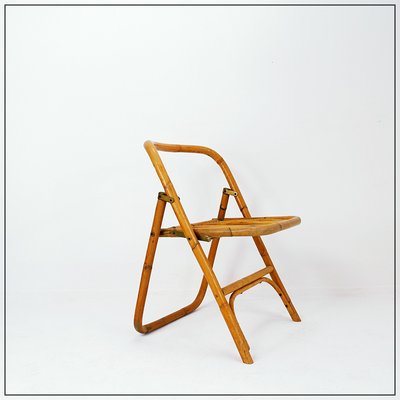 Mid-Century Italian Bamboo Folding Chair from Dal Vera, 1960s-NYF-2019080