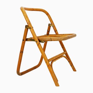 Mid-Century Italian Bamboo Folding Chair from Dal Vera, 1960s-NYF-2019080