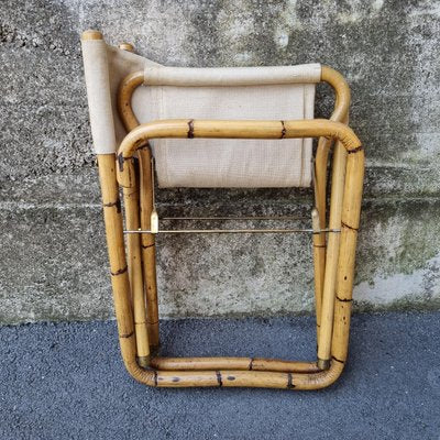 Mid-Century Italian Bamboo Folding Chairs, 1960s, Set of 2-PUG-1324756