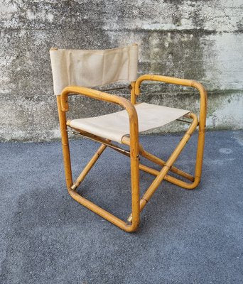 Mid-Century Italian Bamboo Folding Chairs, 1960s, Set of 2-PUG-1324756