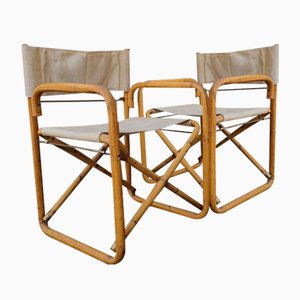 Mid-Century Italian Bamboo Folding Chairs, 1960s, Set of 2-PUG-1324756