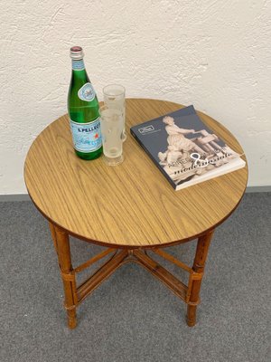 Mid-Century Italian Bamboo & Rattan Coffee Table, 1960s-JDR-1126052