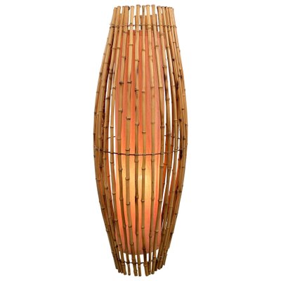 Mid-Century Italian Bamboo & Rattan Floor Lamp by Franco Albini, 1960s-JDR-1125949