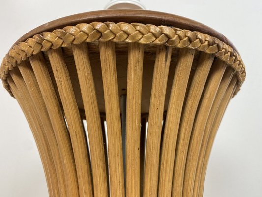 Mid-Century Italian Bamboo Table Lamp, 1970s-WZZ-971663