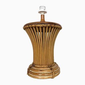 Mid-Century Italian Bamboo Table Lamp, 1970s-WZZ-971663