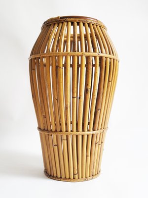 Mid-Century Italian Bamboo Umbrella Stand by Franco Albini for Vittorio Bonacina, 1960s-RSE-2027077