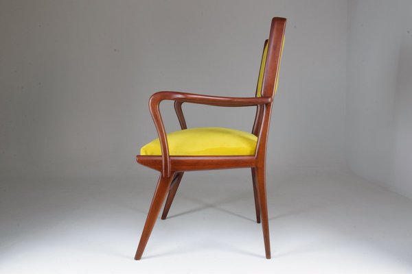 Mid-Century Italian Beech Armchair, 1950s-GXL-573201