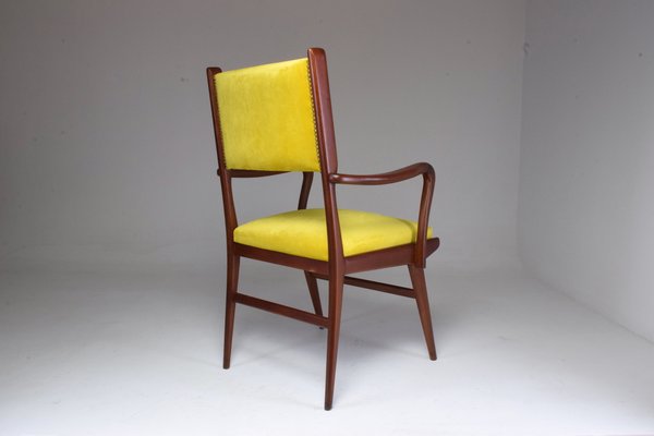 Mid-Century Italian Beech Armchair, 1950s-GXL-573201