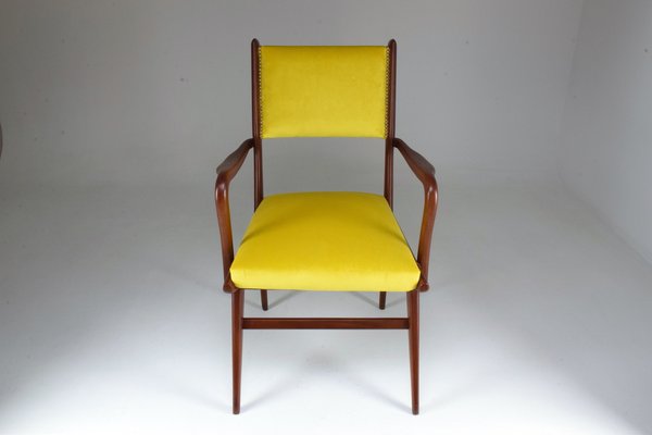 Mid-Century Italian Beech Armchair, 1950s-GXL-573201